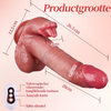 Acmejoy - UPGRADED 26,5 cm Langere Likkende Verwarmende Stootende Schommelende Levensechte Dildo