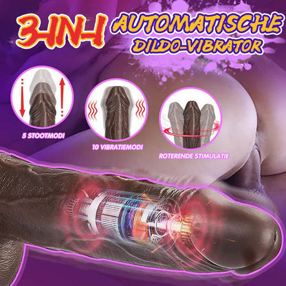 【Voorverkoop tot 30 december】Big Black Realistische Dildo 3 IN 1 Afstandsbediening 18CM