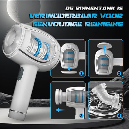 Handheld automatische 6-frequentie stuwende vibratie mannelijke masturbator