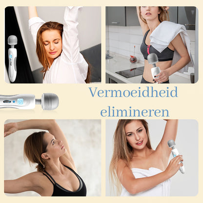 Draagbare lichtgewicht Magic Wand met 8 vibraties en 9 snelheden Buigbare massager